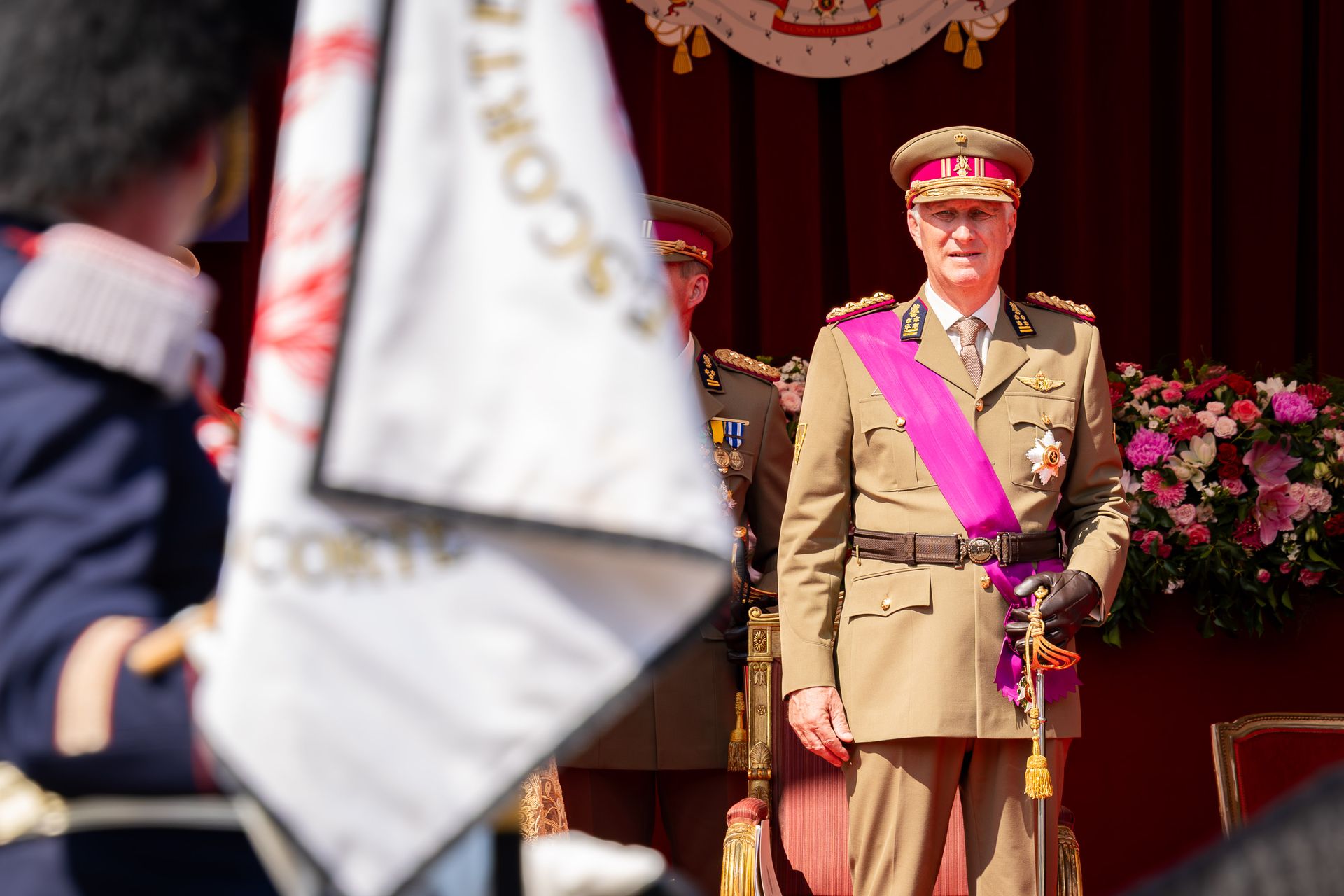 Cérémonie officielle lors du défilé du 21 juillet à Bruxelles