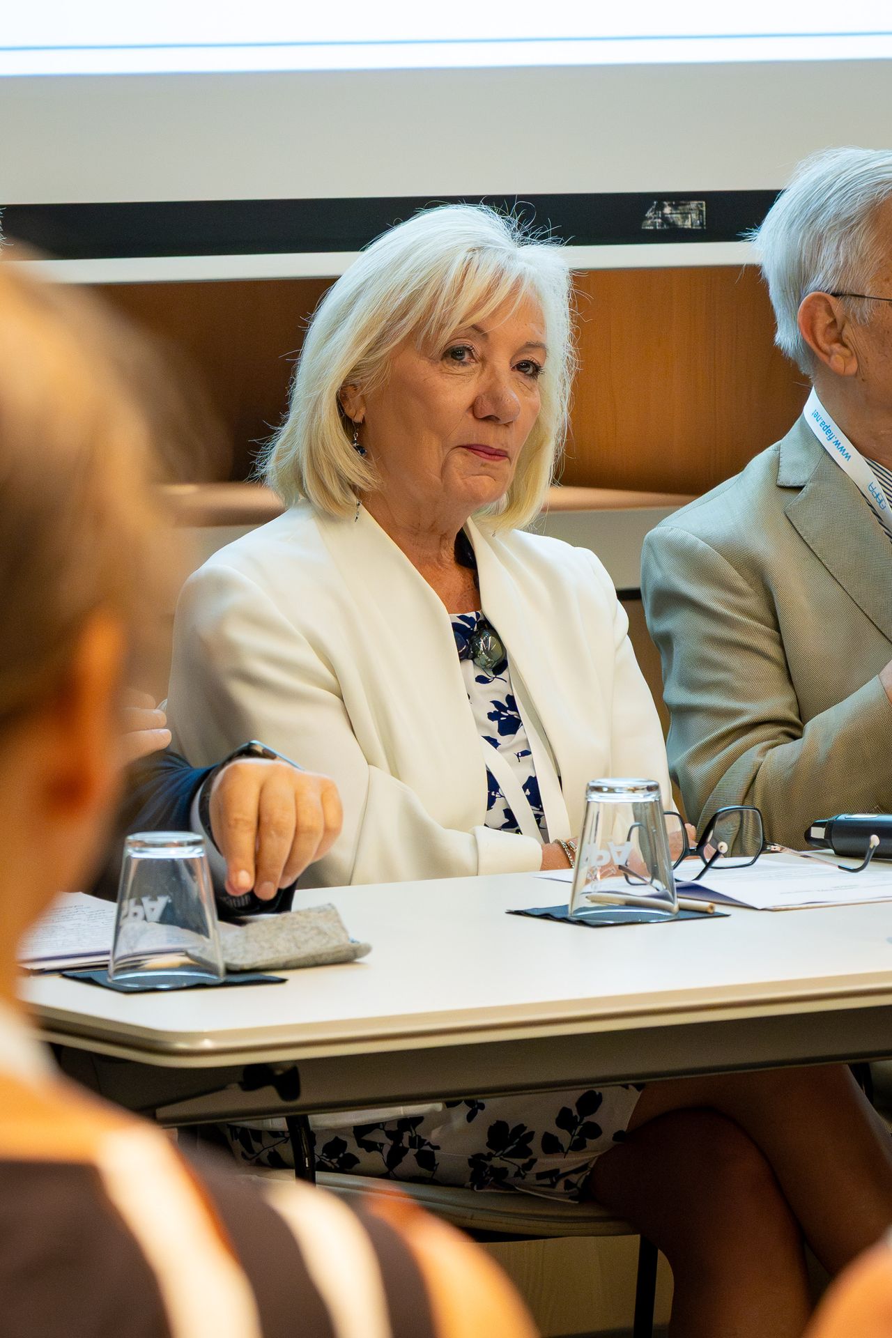 Clémentine Buggenhout lors du colloque FIAPA à Bruxelles