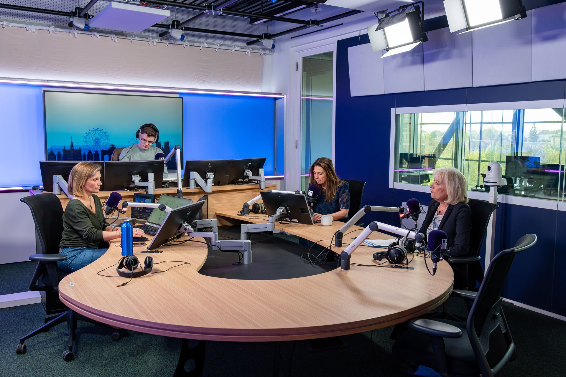 Reportage photographique dans un studio de radio