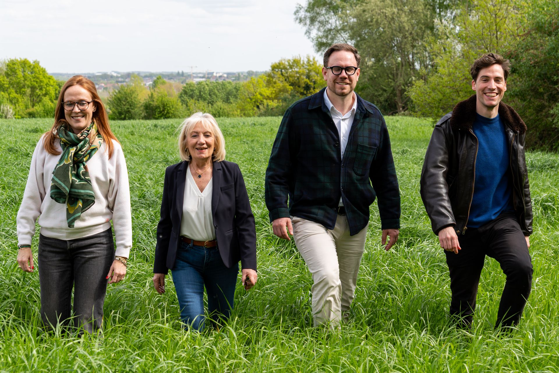 Reportage photographique au Petit Chemin Vert avec un groupe en extérieur