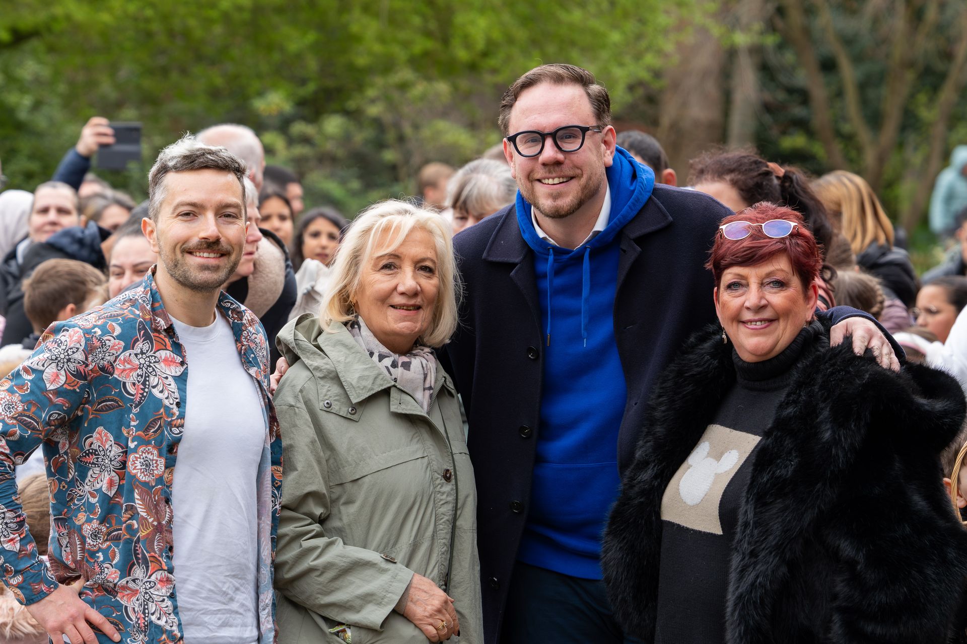 Participants lors de la chasse aux œufs du MR+ à Bruxelles